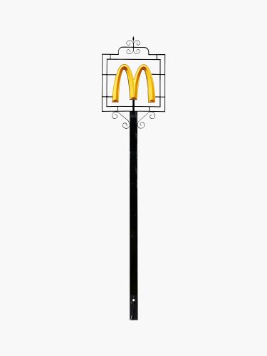 John MacLean SystemAdapted pub sign made into McDonald's sign Bromley UK